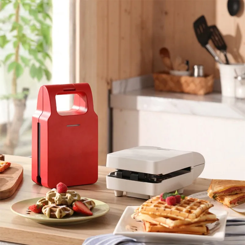 220 В Электрический сэндвич-чайник может изменить для выпечки вафель лоток домашний Многофункциональный антипригарный машина для завтрака