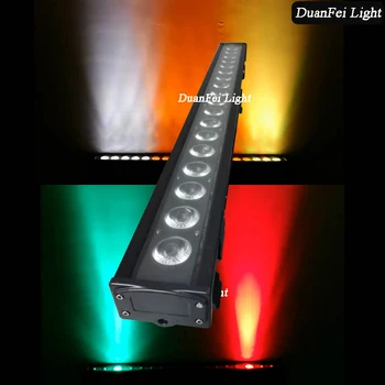 

12pcs/lot 40 degree led lighting wall wash bar 18x18w pixel dot outdoor ip65 washer dj bar lyre rgbwa uv 18w