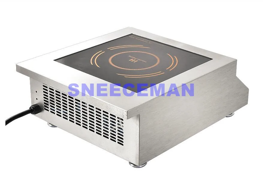 Cuisinière à induction commerciale 5000w cuisinière à soupe commerciale cuisinière électrique plat table haute puissance cuisinière à induction en acier inoxydable