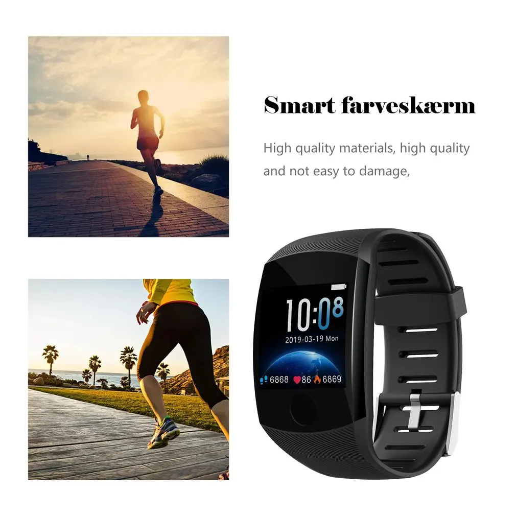 Q11 Smart Bracelet 1.3 Inch Color Screen Heart Rate Monitoring Calls Reminder Waterproof IP67 Sports Bracelet
