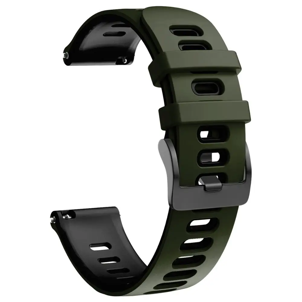 Силиконовый ремешок UEBN 20 мм 22 для Garmin Vivoactive 3 4 HR подарок Активный браслет Move Forerunner