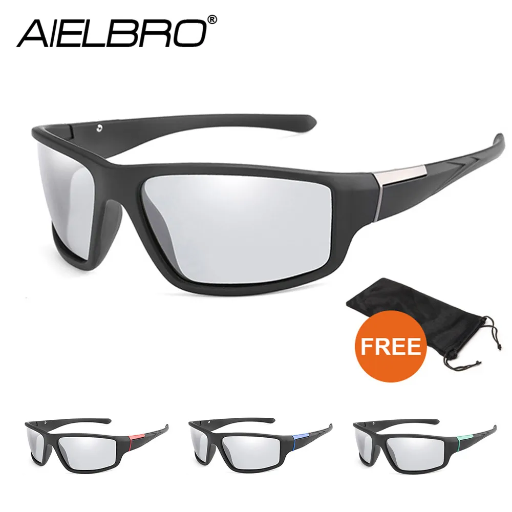 AIELBRO Photochromic Fishing Glasses Outdoor Sunglasses Sport Polarized Men's Glasses Fishing Polarizing,polarized sunglasses,fishing sunglasses