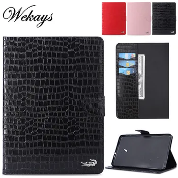 

Wekays For Samsung Tab A 8.0 SM-T380 Bussiness Crocodile Leather Case For Samsung Galaxy Tab A 8.0 2017 T380 T385 Cover Cases