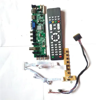 

For B156XTN04.2 B156XTN04.3 LVDS Pin panel 1366*768 universal DVB digital HDMI VGA USB AV TV 3663 LCD Controller board DIY Kit