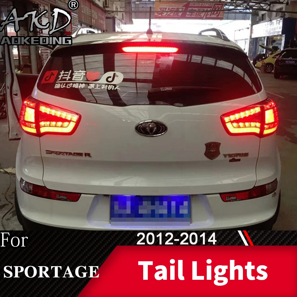 Tail Lamp For Car Kia Sportage R 2012-2015 Sportage R  LED Tail Lights Fog Lights Daytime Running Lights DRL Cars Accessories