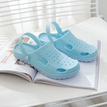 

EXCARGO Lover Design 36-44 Size Summer Shoes Women Snadals Slip On 2020 New Female Solid Color Casual Plastic Shoes Sandals Lady