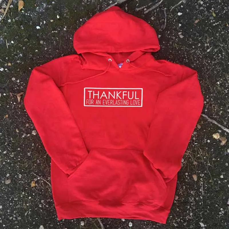 Спасибо за вечное сердце графические женские толстовки с капюшоном христианская