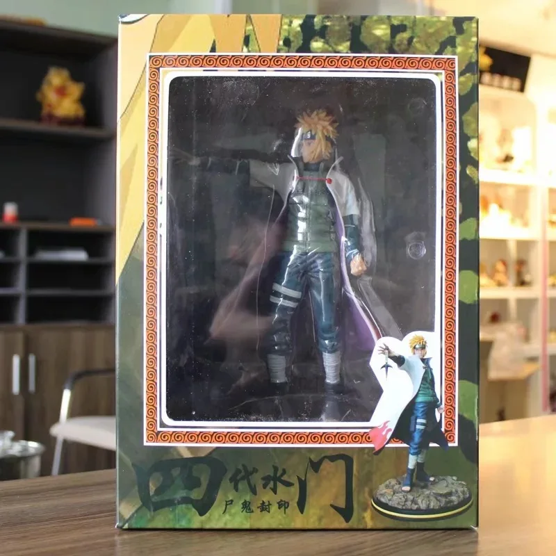 Аниме Фигурка Наруто Hokage Hashirama Senju Tobirama Senju Sarutobi Hiruzen Naruto tsunade kacashi ПВХ игрушки модель подарок - Цвет: have retail box