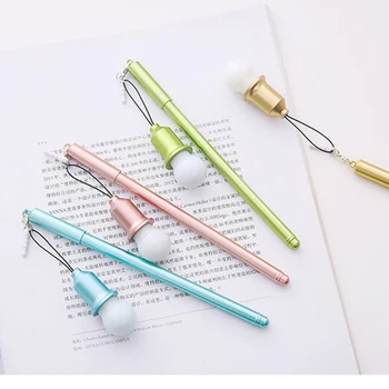 

Gel Pen Light Bulb Neutral Pen Dust Plug Gel Pen Stationery Office School Supplies LHB99