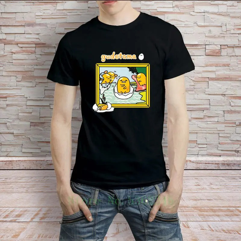Gudetama Museum Collection T-Shirt Men's Tee Cartoon T Shirt Men Free Shipping New Unisex Tshirt Fashion Top Ajax |