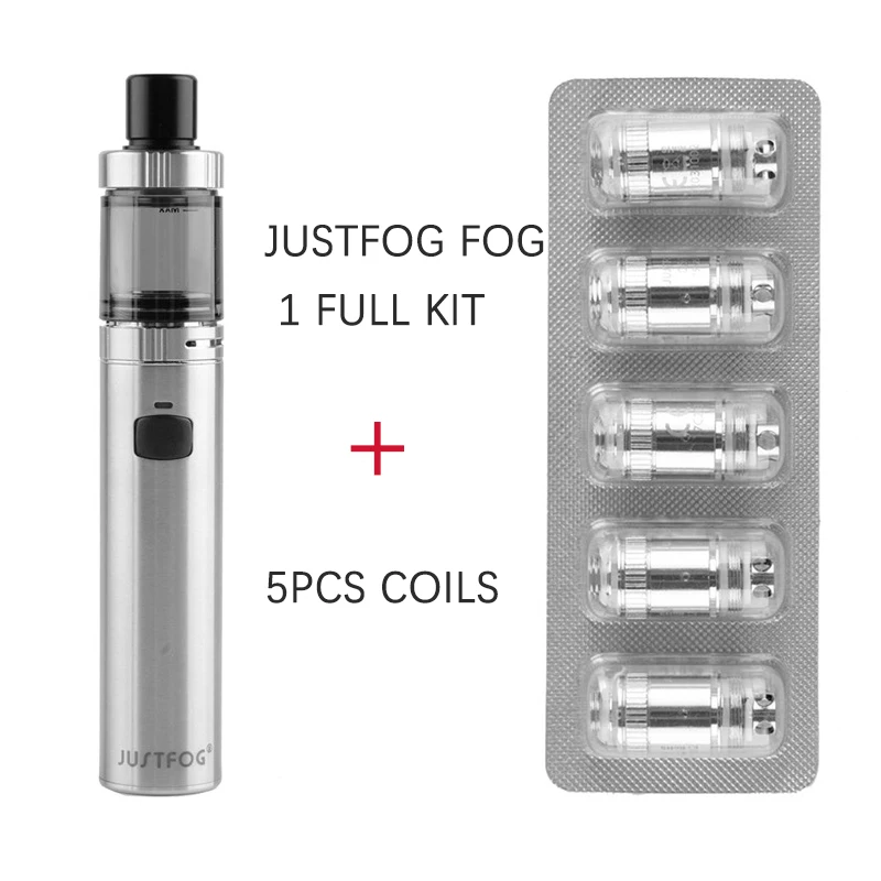 

Original Justfog FOG 1 Electronic Cigarette Kit 1500mah Vape Pen Battery Vapor with 5pcs Extra Justfog Fog 1 Replacement Coils