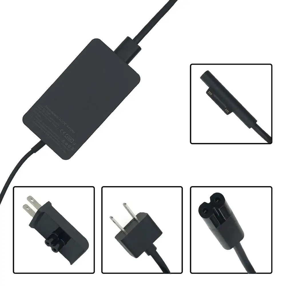 44W 15V 2.58A AC адаптер питания для microsoft Surface Pro 5 1796/1769