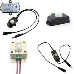 LED PIR Motion-activated Sensor Controller 4A 5A 6A 8A for Single Colors LED Strip Lamp Light home lighting