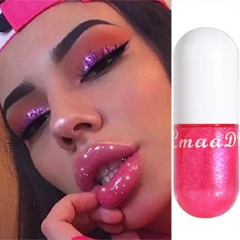 

Long Lasting Sexy Big Lips Pump Transparent Waterproof Volume Lip Lipgloss Vivid Colorful Lipgloss Moisturizer Plumper Lip Glos