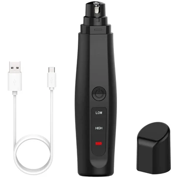 

Dog Nail Grinder -Electric Dog Nail Trimmer Clipper - Professional 2-Speed Electric Rechargeable Pet Nail Trimmer Painless Paws