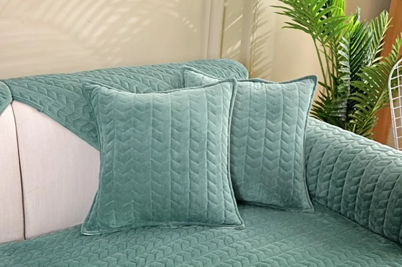 Чехлы для диванов, для гостиной, серый цвет, плюшевая диванная подушка, чехол для дивана, современный минималистичный угловой диван, полотенце, подушка для сиденья