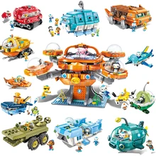 The Octonauts Serise Bricks Building Blocks Toys for Children Kids Boy Girl Gifts Cartoons Animation Model Barnacles Peso Dolls