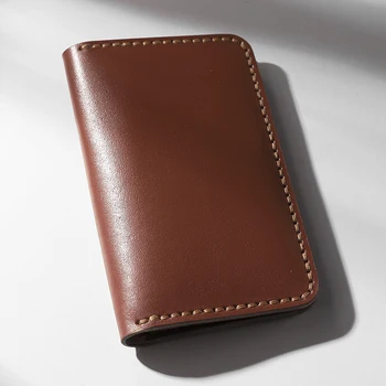 

(Material Package) Leather Card Bag Handmade Material Bag Set Personality DIY Female Wallet Literary Wind Hand Sewing Wallet