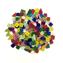 120 г креативная разноцветная сверкающая мозаика с зеркальным стеклом инкрустация плитки DIY стены ручной работы материалы ремесла украшения дома ZXY9794