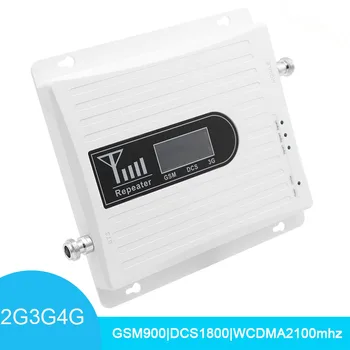 

4G Amplifier 2G GSM 900 3G 2100 LTE 1800 Cellular Signal Booster TriBand UMTS Repeater LCD Display Cell Phone Cellular Repeater-