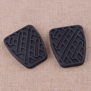 

CITALL 2Pcs 46531JD00A Black Rubber Brake & Clutch Pedal Pad Covers Fit For Nissan Qashqai 2007 2008 2009 2010 2011 2012-2016