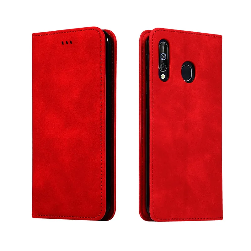 Кожаный чехол для samsung Galaxy A50 A70 A30 A60 A7 A9 A6 A8 плюс J4 J6 плюс M40 M30 M20 M10 Магнитный откидной Чехол-кошелек с подставкой