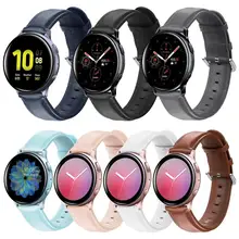 Кожаный ремешок для samsung Galaxy watch active 2 ремешок 44 мм 40 мм gear S2 huawei GT 2 42 мм 20 мм ремешок для часов браслет ремешок для часов 20