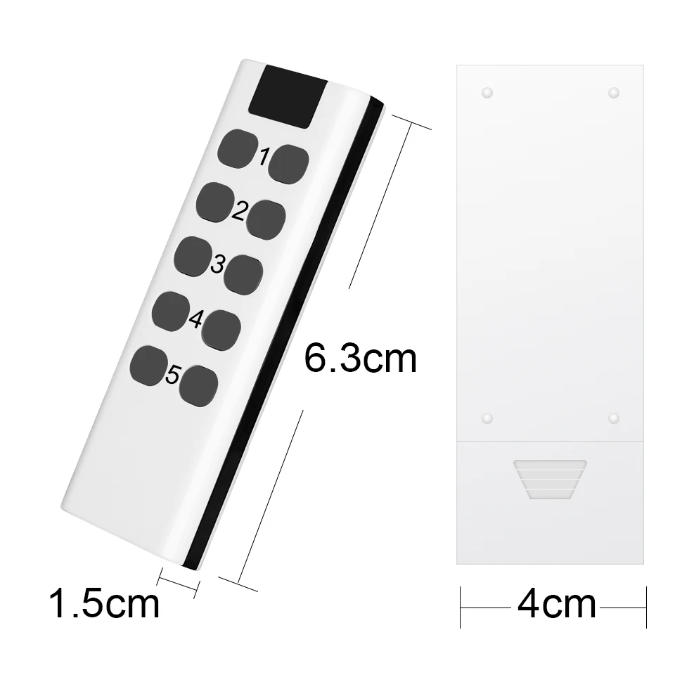 Home Assistant EU French Socket Smart Plug 433Mhz Universal Remote Control Controller RF Switch 16A Programmable Light Outlets 5