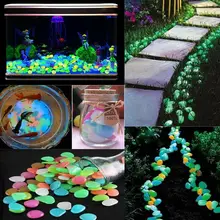 Светится в темноте садовые камни Светящиеся Кубики для напитков для дорожек садовая дорожка для Патио газон сад двора Декор светящиеся камни