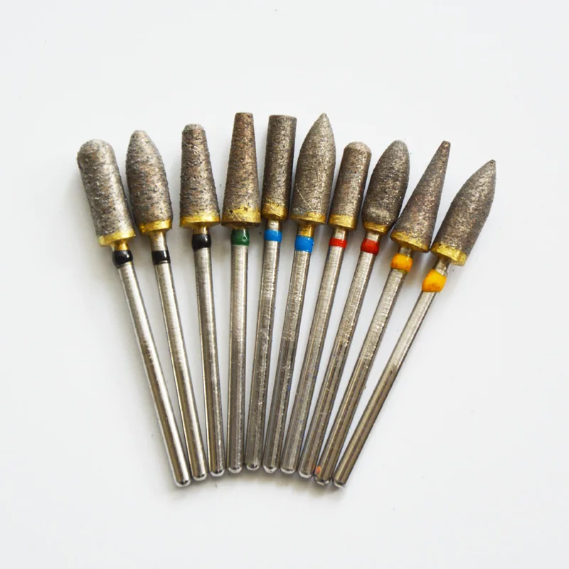 10pcs/ lot Dental Lab Bur Medium Grit Fully Sintered HP Diamond for Grinding and Polishing | Красота и здоровье