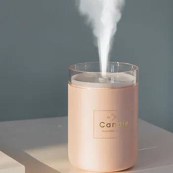 

Ultrasonic Air Humidifier Candle Romantic Soft Light USB Essential Oil Diffuser Car Purifier Aroma Anion Office Gift Mist Maker