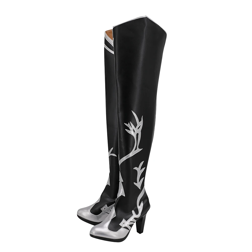 Final Fantasy 14 Shiva Cosplay Boots High Heel Leather Shoes Custom Made for Unisex (4)