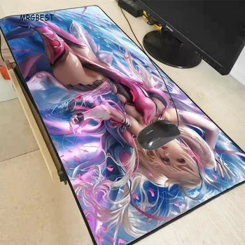 

MRGBEST Sexy Girl Breast Large Gaming Mouse Pad Lock Edge Mouse Mat for Laptop Computer Keyboard Desk Pad for Dota 2 Lol Csgo Xl