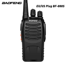Baofeng BF 888S – walkie talkie Portable 2W UHF 400 470MHz 16ch, Radio CB bidirectionnelle, prise ue/US, batterie 1800mAH