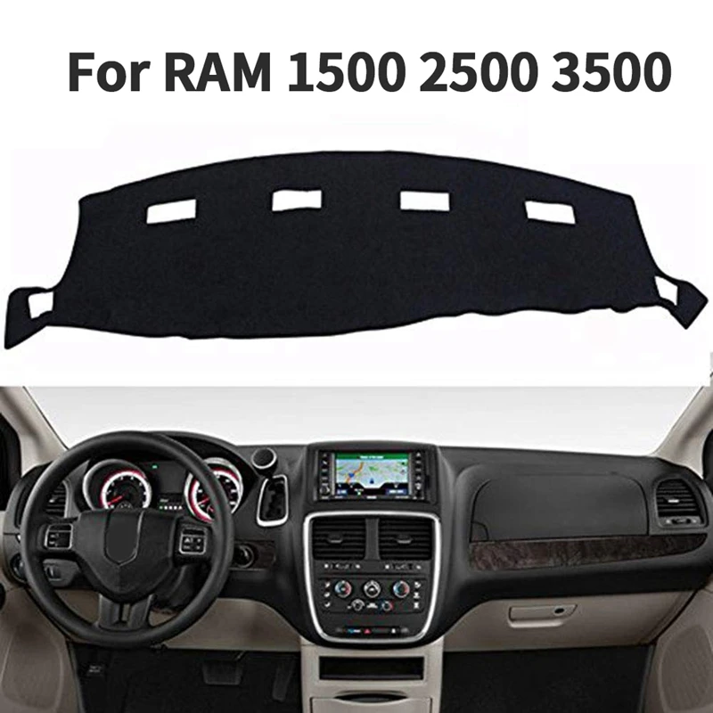 Крышка приборной панели черный коврик для ковра защита под заказ Dodge Ram 1500 2500 3500 2002