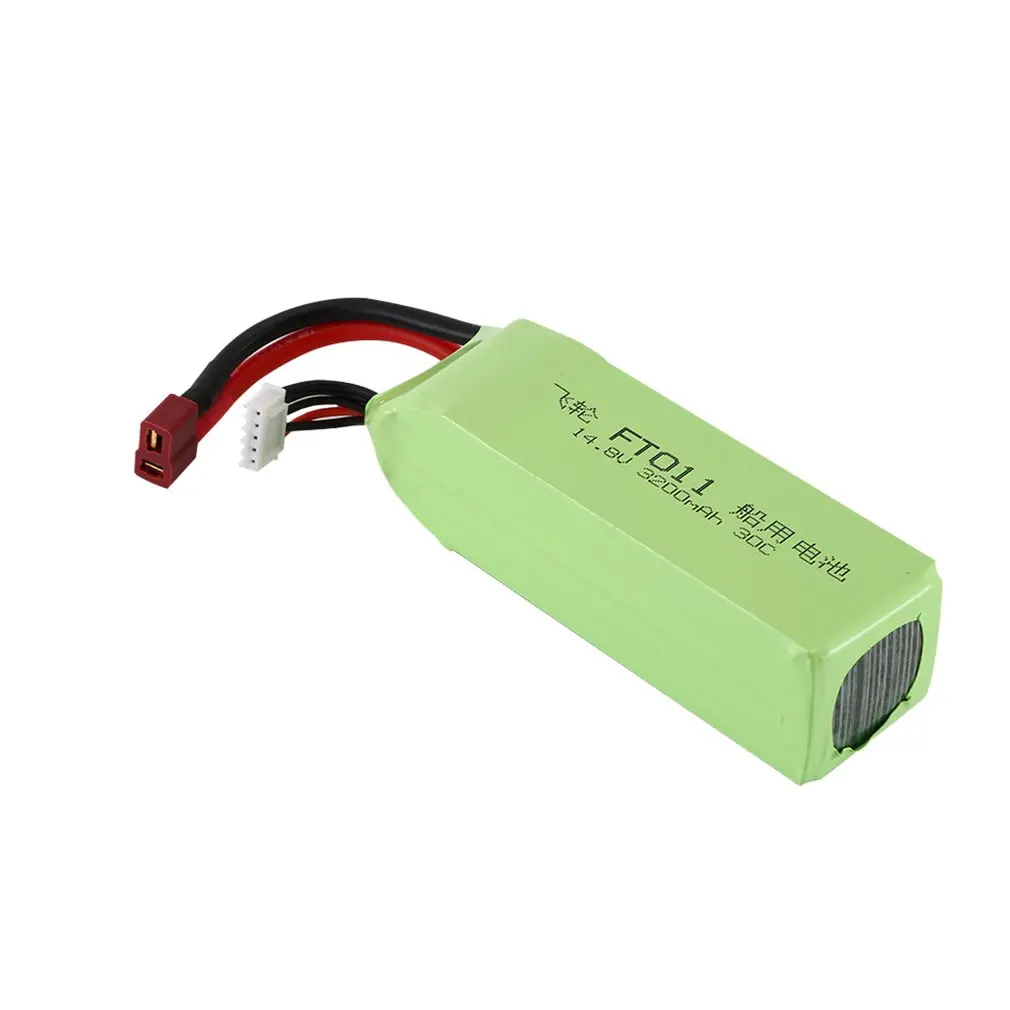 3200MAH 14,8 V 30C RC лодка T Plug Lipo-battery перезаряжаемая батарея для FT010 FT011 высокоскоростная лодка с дистанционным управлением
