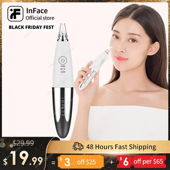 

Inface In Stock Blackhead Removal Instrument Electric Deep Cleaning Facial Skin Care For Man And Women