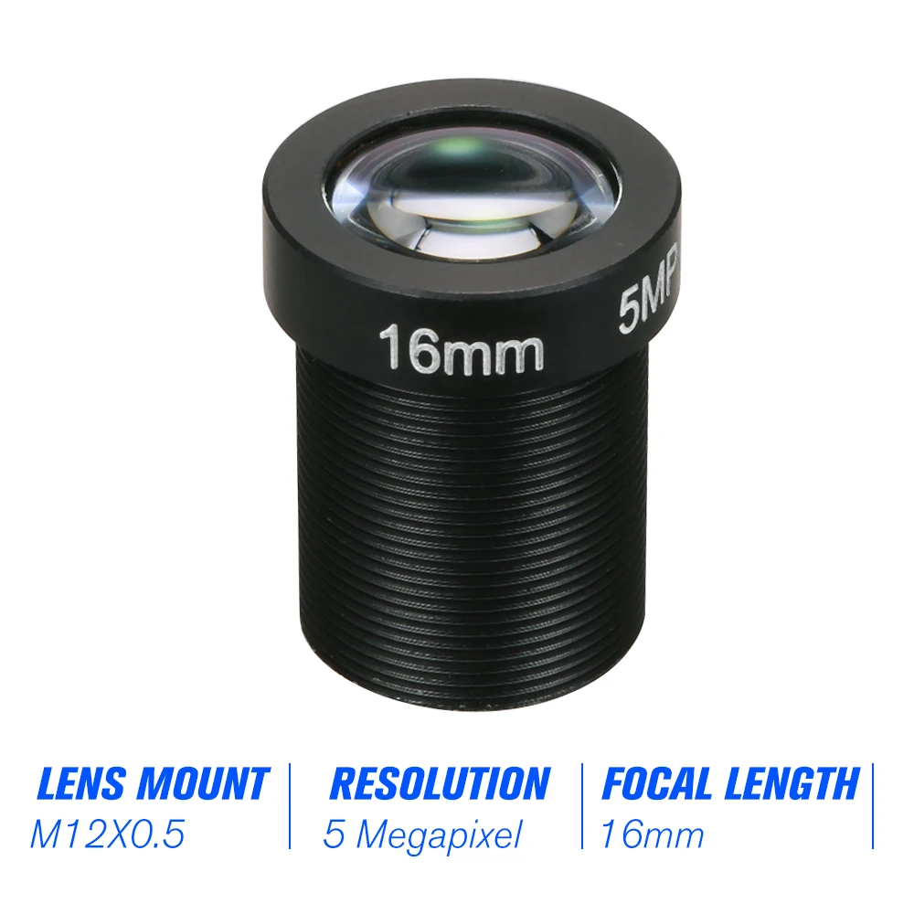 5 0 мегапиксельная 5MP 16 мм M12 CCTV объектив с фокусным расстоянием ip камера F2.0