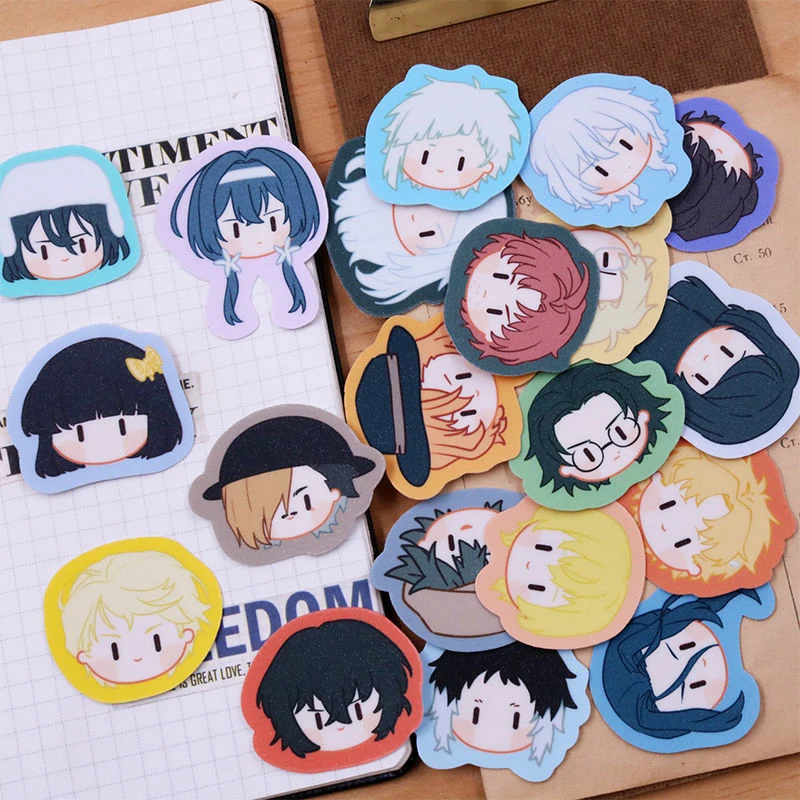 20 / ִϸ̼ Bungou    ƼĿ Dazai Nakahara Chuya PVC ƼĿ  Nakajima Atsushi Ϳ  CS643