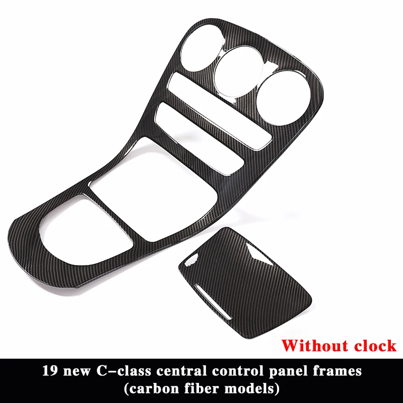 

For New C class Mercedes Benz 2019 center console panel cover original high quality Black Oak style armrest box trim stickers