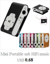 Мини Портативный usb HiFi музыкальный плеер MP3 walkman воспроизводитель MP3 плеер Поддержка Micro SD TF карта 32 Гб спортивный музыкальный медиаплеер