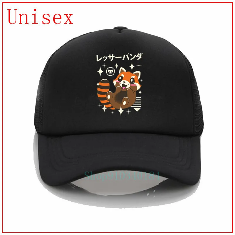 Бейсболки Kawaii Red Panda Dad Головные уборы 100% Хлопок Аниме Снэпбэк Кепка Хип-хоп кепки