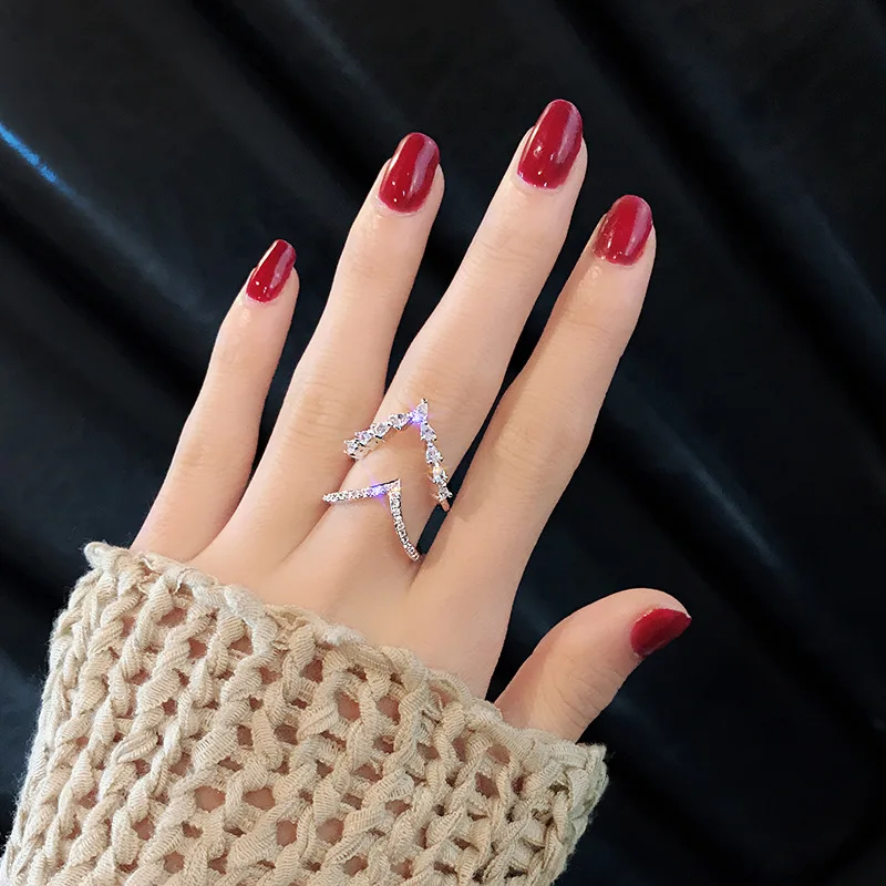 Кольцо Chaoren's shining zircon из Японии и Южной Кореи, Женское кольцо для студентов