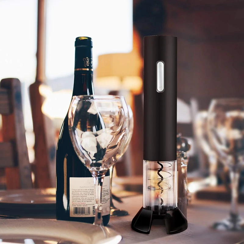 Electric Wine Opener Battery Powered Cordless Wine Opener With Foil Cutter Vacuum Wine Stopper And Wine Pourer,Christmas Set Hol