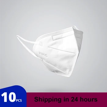 

10 Pcs KN95 Mask Safety Dust Respirator Mask Adaptable Face Masks Breathable Particulate Mouth Masks Filters Dropshipping