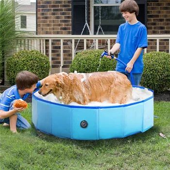 

Thickened and durable dog bathtub pet articles swimming pool clean folding Dog Bath PVC Bath Tub Bathtub cat dog universal