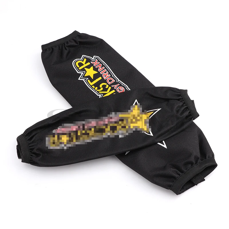 2 Pièces Cache-Poussière De Fourche Avant De Moto, MoreChioce Kit De Protection Contre La Poussière Amortisseur Pour Hors Route Pit Dirt Bike Motocross ATV,Long 12 Sections