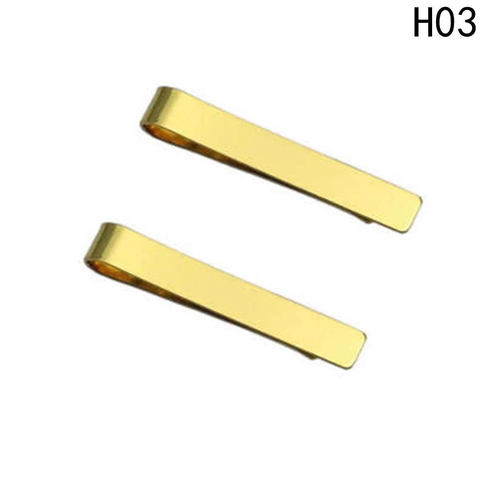 Fashion Gentleman Slim Collar Stainless Steel Tie Clip Black Silver Metal Necktie Tie Bar Men Clothing Accessories