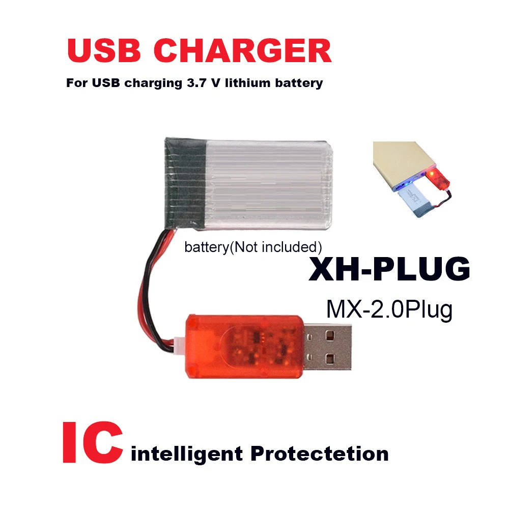 RC вертолет части Accs 3 7 В USB зарядное устройство использовать d в различных средах
