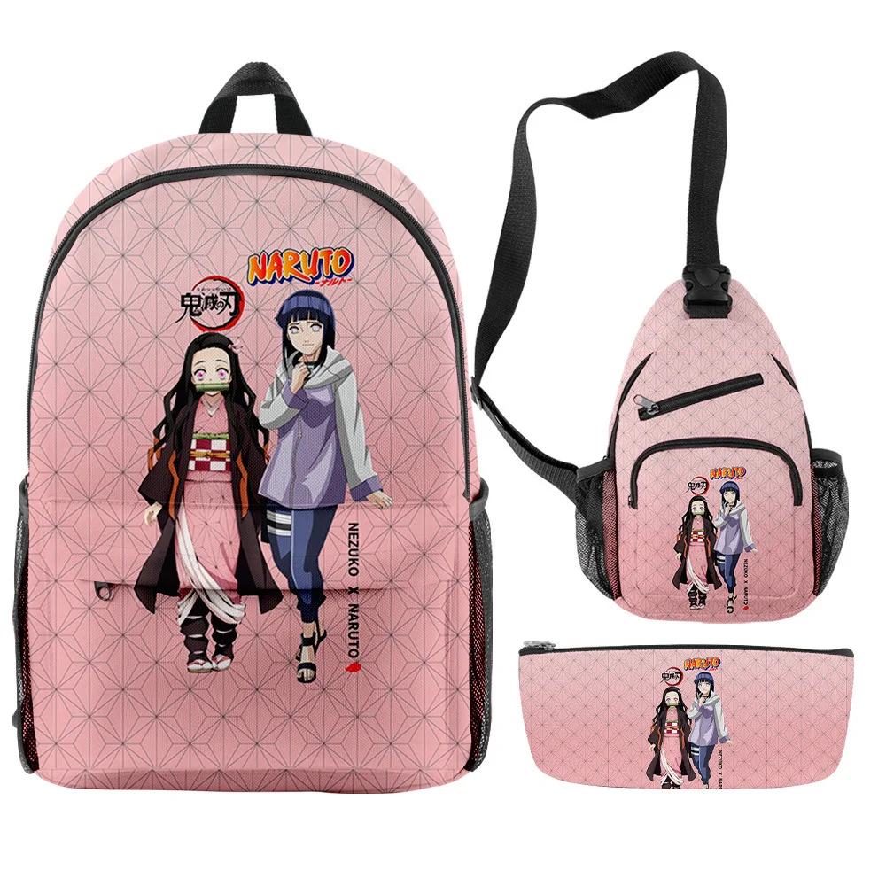 Mochila de Anime japonés Demon Slayer para niños y niñas, conjunto de 3  unids/set, Bolsa Escolar de dibujos animados, traje para adolescentes, ropa  de calle para ordenador portátil|Bebé y Niños Bolsas| -